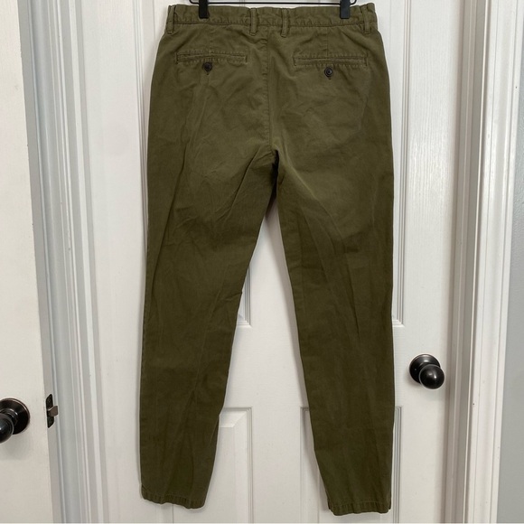 H&M LOGG Slim Fit Olive Green Pants Size Waist 31 - Picture 2 of 14